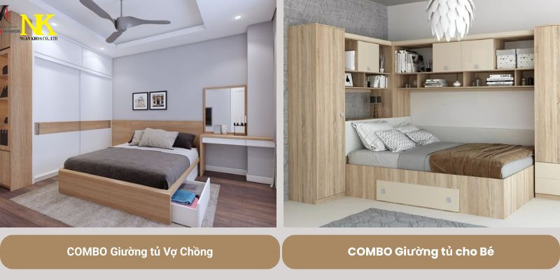 combo giường tủ