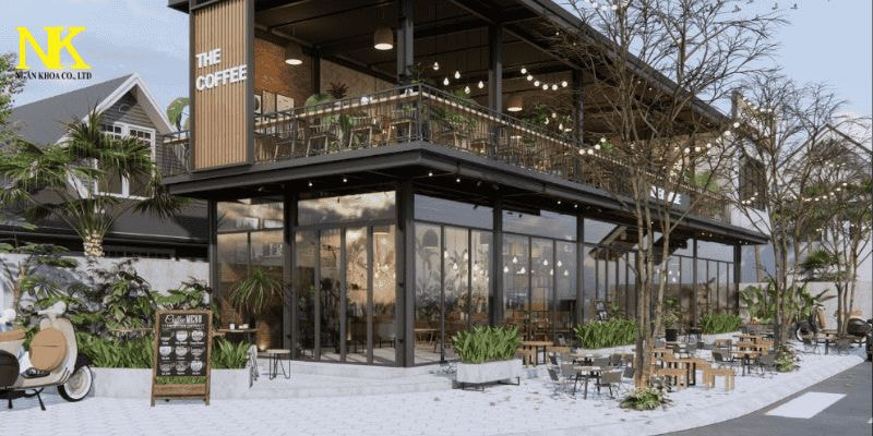 mẫu quán cafe đơn giản