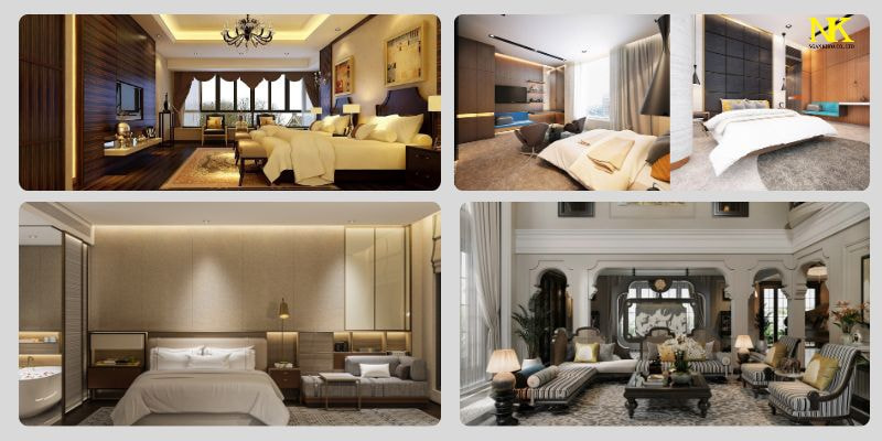 Phòng ngủ khách sạn hiện đại