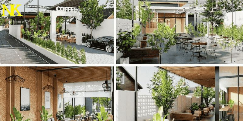 mẫu quán cafe đơn giản